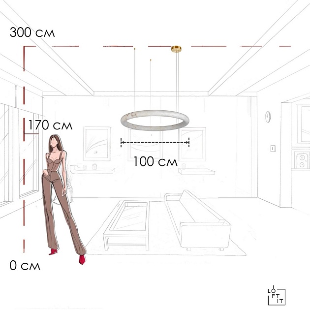 Подвесной светильник LOFT IT Oslo 10407/1000 изображение 2 Подвесной светильник LOFT IT Oslo 10407/1000 Фото № 2