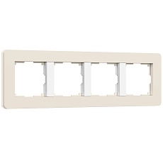 Рамка Werkel Split на 4 поста айвори/белый W0043066 4690389206092