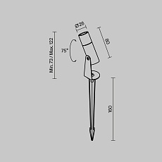 Ландшафтный светильник Maytoni Outdoor Bern O050FL-L2GR3K 4
