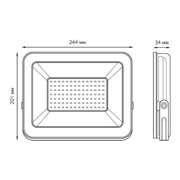 Прожектор светодиодный Gauss 70W 613100370 изображение 12 Прожектор светодиодный Gauss 70W 613100370 Фото № 12