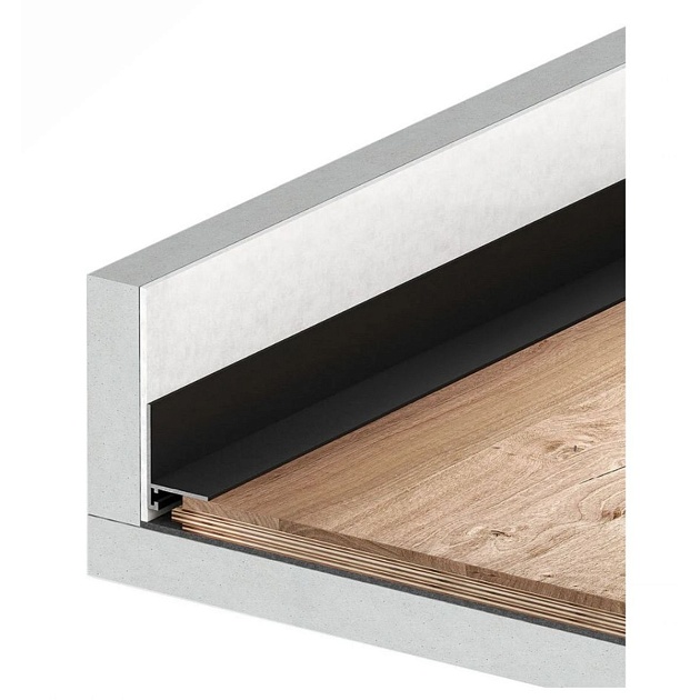 Теневой плинтус FerGipps черный ЛП 20 УТ000002543 изображение 2 Теневой плинтус FerGipps черный ЛП 20 УТ000002543 Фото № 2