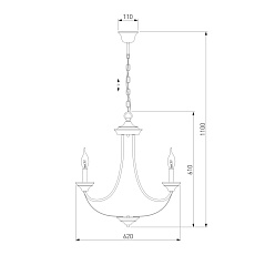 Подвесная люстра Eurosvet Lazzaro 60098/5 черный 1