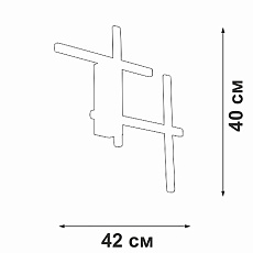 Настенный светильник Vitaluce V3043-1/4A 3