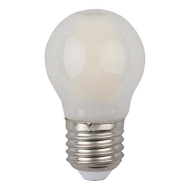 Лампа светодиодная филаментная ЭРА E27 9W 4000K матовая F-LED P45-9w-840-E27 frost Б0047030 фото 