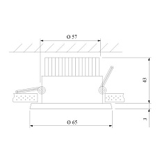 Встраиваемый светодиодный светильник Elektrostandard 25024/Led a056773 1