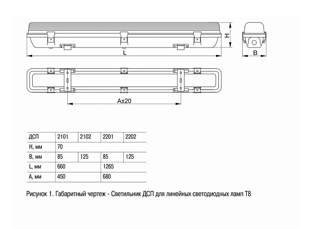 Потолочный светильник IEK ДСП LDSP0-2202-2X120-K01 изображение 2 Потолочный светильник IEK ДСП LDSP0-2202-2X120-K01 Фото № 2