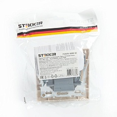 Переключатель двухклавишный Stekker Эрна слоновая кость PSW10-9008-02 39920 1