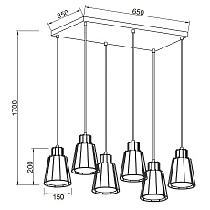 Подвесной светильник Vele Luce Carisma VL6462P06 4