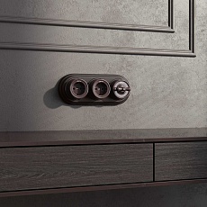 Переключатель-выключатель Werkel одноклавишный Retro коричневый W5612014 4690389166723 1