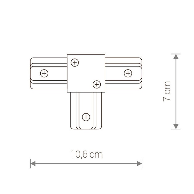 Коннектор T-образный Nowodvorski Profile 9187 изображение 2 Коннектор T-образный Nowodvorski Profile 9187 Фото № 2