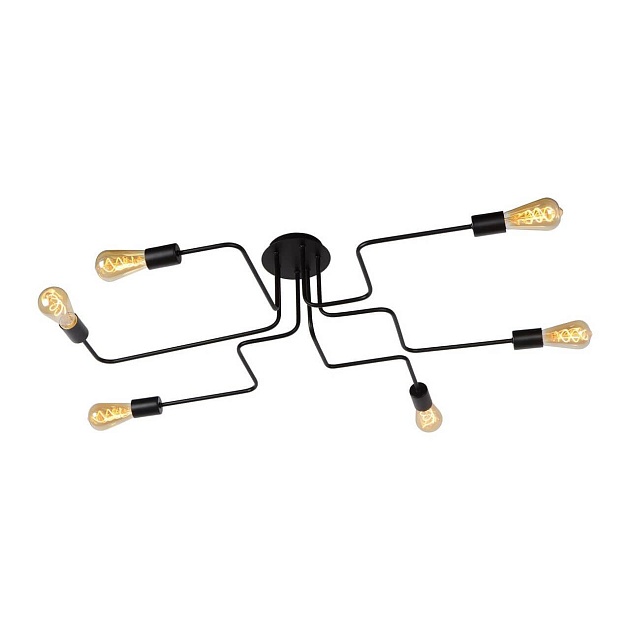 Потолочная люстра Lucide Lester 21112/06/30 изображение 2 Потолочная люстра Lucide Lester 21112/06/30 Фото № 2