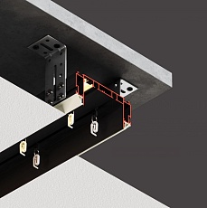 Профиль Flexy для изготовления скрытых п-образных карнизных ниш 8888 IZI KARNIZ2 05 9016 2