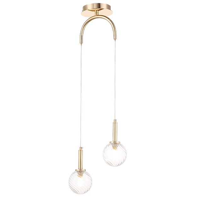 Подвесной светильник Crystal Lux Luxury SP2 Gold изображение 3 Подвесной светильник Crystal Lux Luxury SP2 Gold Фото № 3