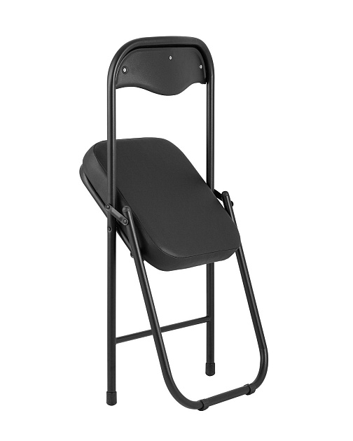 Складной стул Stool Group ДЖОН каркас черный обивка кожзам черный RS04K-BL/BLPVC фото 5