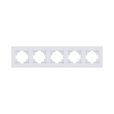 Рамка 5-постовая, белый Kollinger Eleganz Acryl EA5WH
