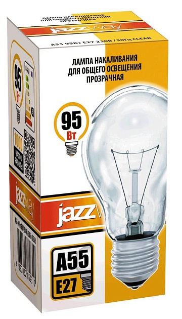 Лампа накаливания Jazzway E27 95W 2700K прозрачная 2859310 фото 2