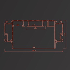 Профиль Flexy для изготовления скрытых п-образных карнизных ниш 8888 IZI KARNIZ2 05 9016 1