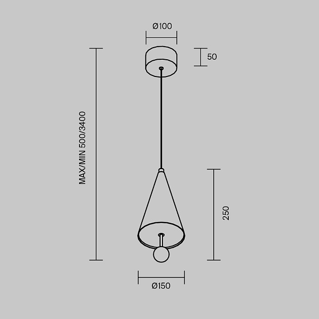 Подвесной светильник Maytoni Modern Bell MOD534PL-L11B3K Фото № 6