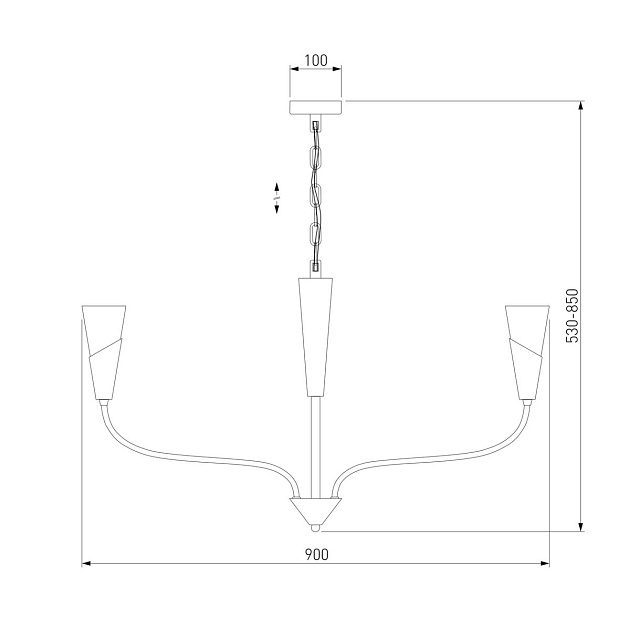 Подвесная люстра Eurosvet Rhyton 60167/8 латунь изображение 2 Подвесная люстра Eurosvet Rhyton 60167/8 латунь Фото № 2