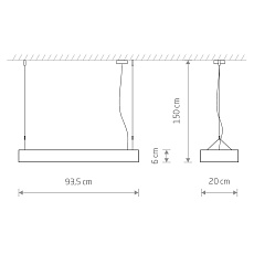 Подвесной светильник Nowodvorski Soft Led 90x20 7545 1