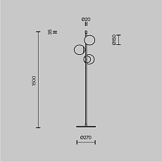 Торшер Maytoni Nostalgia MOD048FL-03G 1