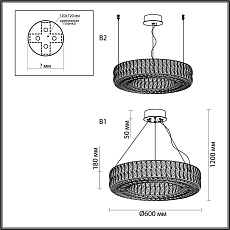 Подвесная люстра Odeon Light PANTA 4927/52L 3