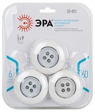 Светодиодный фонарь подсветка ЭРА SB-803 пушлайт 4хLED на батарейках 3хААА 3 шт Б0052860 5