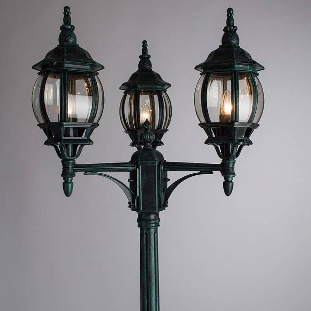 Садово-парковый светильник Arte Lamp Atlanta A1047PA-3BG Фото № 3
