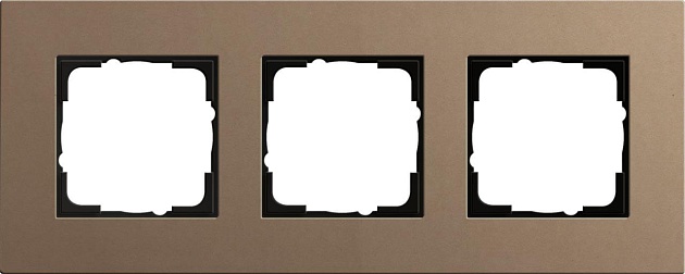 Рамка 3-постовая Gira Esprit Lenoleum-Multiplex светло-коричневый 0213221 фото 