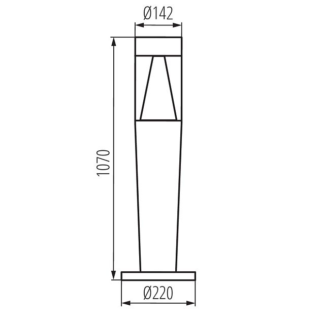 Уличный светильник Kanlux INVO TR 107-O-GR 29177 Фото № 2