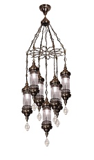 Люстра подвесная Alfa Light F1524-16 AB