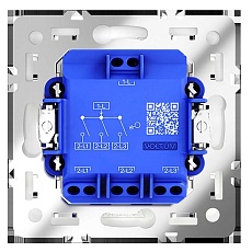 Выключатель встраиваемый Voltum S70 трехклавишный 10А, (кашемир) VLS030103 3