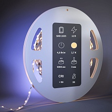 Светодиодная лента Maytoni 4,8W/m 60LED/m 2835SMD теплый белый 5M 201102 2