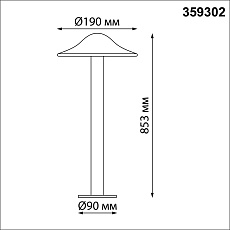 Уличный светодиодный светильник Novotech Street Fung 359302 1