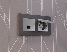 Лицевая панель розетки AMBRELLA VOLT AP5120 1