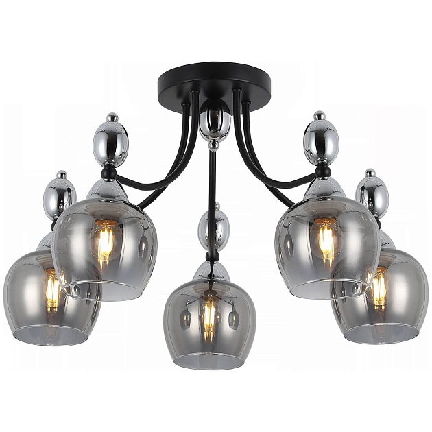 Потолочная люстра Illumico IL8258-5COU-79 BK CR Фото № 1