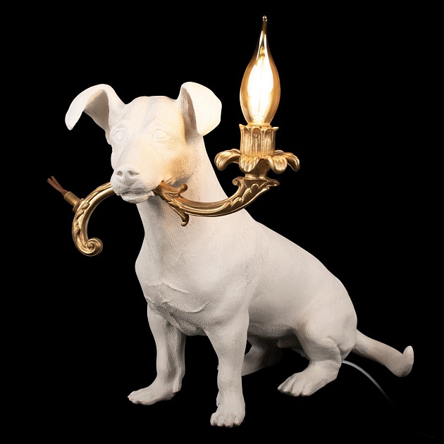 Настольная лампа Loft IT Dog 10312 White фото 4