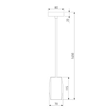 Подвесной светодиодный светильник Eurosvet Bonaldo 50246/1 Led золото 1