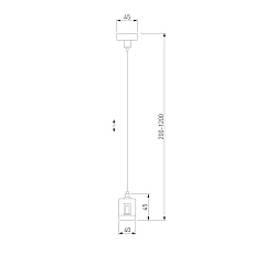 Набор для подвеса с коннектором Elektrostandard Esthetic Magnetic 85157/00 a065441 1