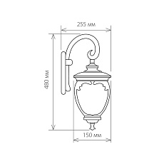 Уличный настенный светильник Elektrostandard Andromeda D (GLYF-8024D) a027996 1