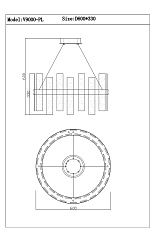 Подвесной светодиодный светильник Moderli Lima V9000-PL 1