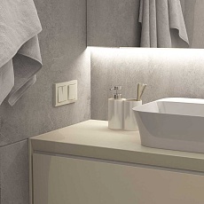 Выключатель двухклавишный Werkel айвори матовый W1120062 4690389184642 1