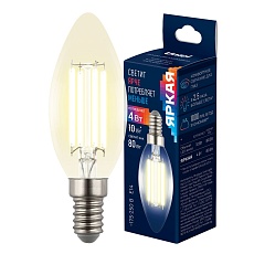 Лампа светодиодная Uniel E14 4W 3000K прозрачная LED-C35-4W/3000K/E14/CL GLY01TR UL-00011936 3