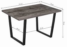Кухонный стол Woodville Эльпатия 420991 1