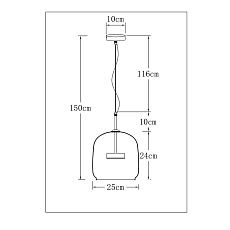 Подвесной светодиодный светильник Arte Lamp Padova A2404SP-23SM 1