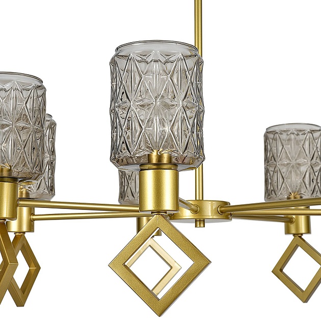 Подвесная люстра Indigo Preda V13025/7R Gold V000470 Фото № 2