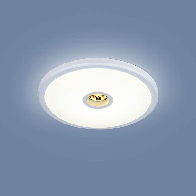 Встраиваемый светодиодный светильник Elektrostandard 9912 LED 6+4W WH белый a043963 фото 3