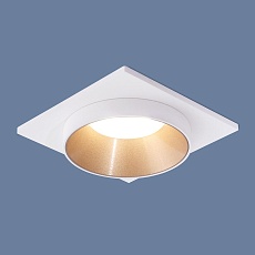Встраиваемый светильник Elektrostandard 116 MR16 золото/белый a053346 3