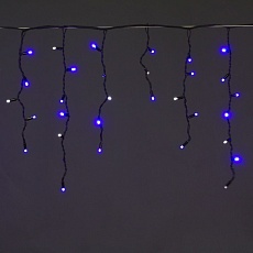Cветодиодная гирлянда Sneha бахрома 230V синий/белый мерцающий A-057A BL/W FLASH