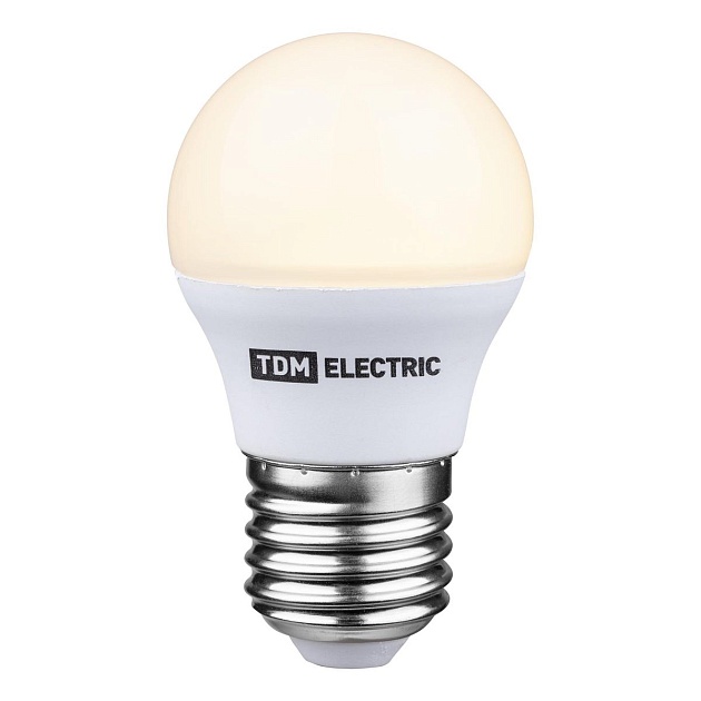Лампа светодиодная диммируемая TDM Electric E27 6W 3000K прозрачная SQ0340-0203 фото 4
